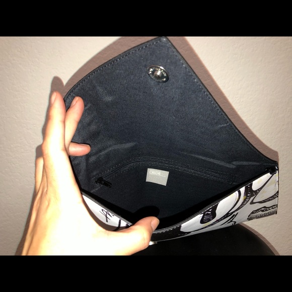 Asos Asymmetrical Graffiti-Style Envelope Clutch - Picture 10 of 16
